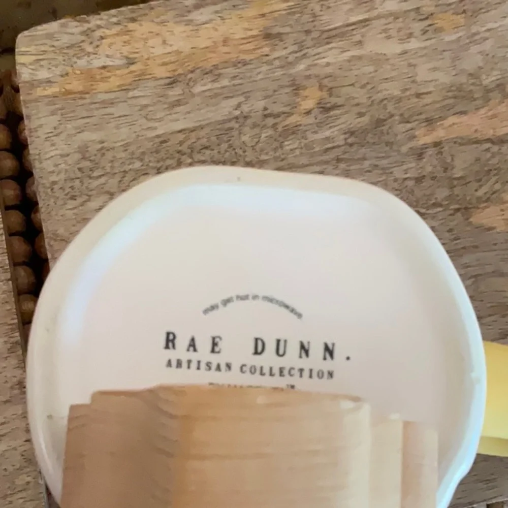 🌸3 for $18🌸 Rae Dunn THAT’S ALL YOLKS Mug Yellow Handle/Interior NWT